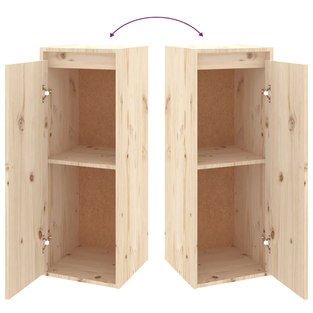 VidaXL Wandschränke 2 Stk. 30x30x80 Cm Massivholz Kiefer – Bild 9