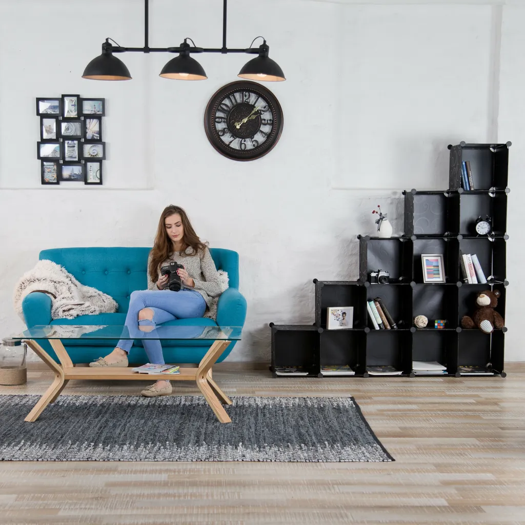 Relaxdays Steckregal Aus Kunststoff Mit 15 Fächern – Bild 6