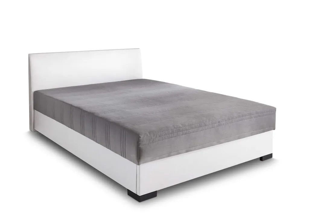 Relita Polsterbett MELS Weiß/anthrazit 140x200 Cm Mit Federkernmatratze Und Bettkasten – Bild 2