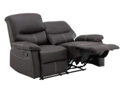 Relaxsofa 2-Sitzer - Kunstleder - Braun - CANBY