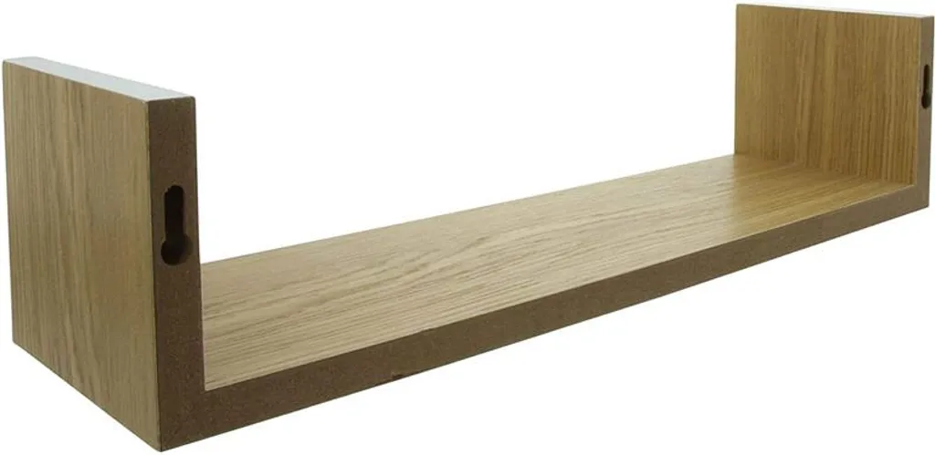 3 Wandregale Aus Holz, Natur Furniert / Weiß, Regalset – Bild 4