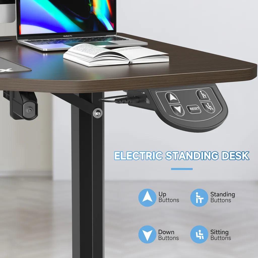 Dripex Höhenverstellbarer Schreibtisch ,Stehschreibtisch Höhenverstellbar, Standing Desk Für Homeoffice 160 X 75 Cm – Bild 6