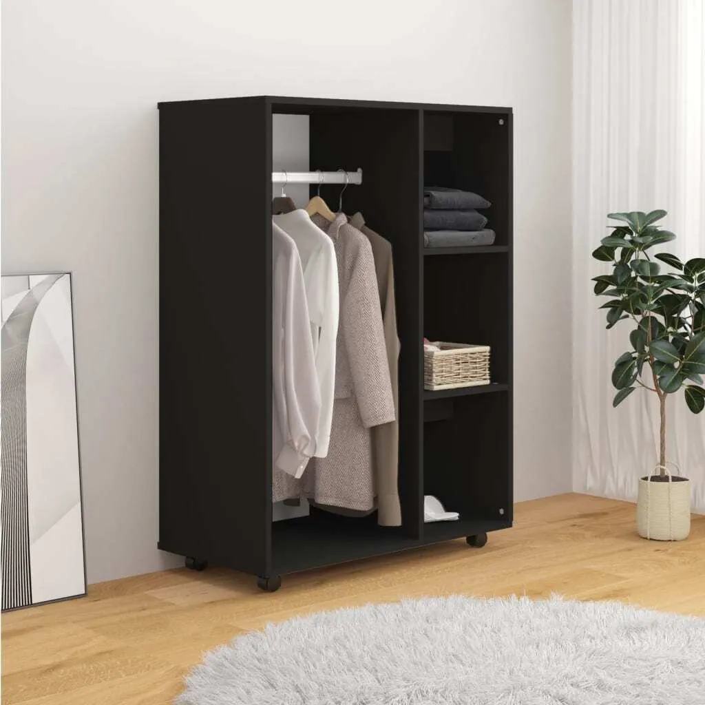 VIDAXL Möbel Kleiderschrank Schwarz 80x40x110 Cm Holzwerkstoff 2023 – Bild 3