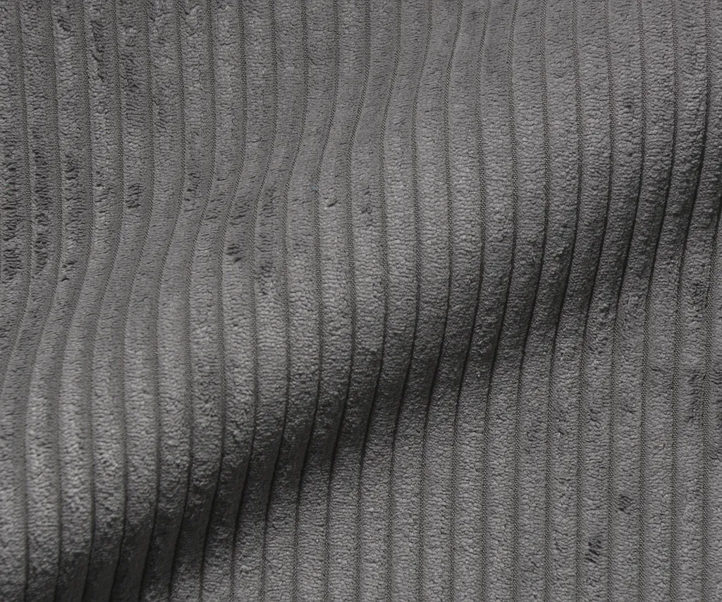 DELIFE Ecksofa Cubico 350x190 Cm Cord Silbergrau Recamiere Links – Bild 3