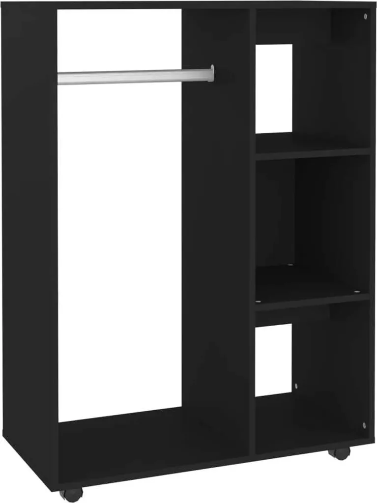 VIDAXL Möbel Kleiderschrank Schwarz 80x40x110 Cm Holzwerkstoff 2023 – Bild 2