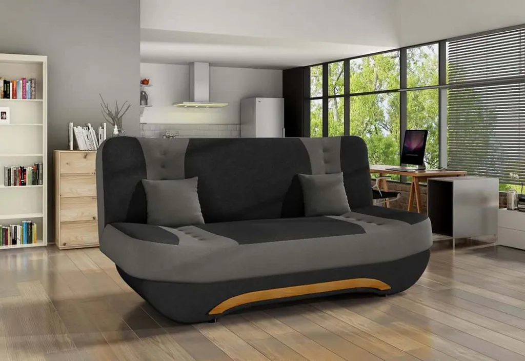 Ausziehbares Sofa ANDROMEDA, Schlafcouch, Bettsofa, Sofabett, 200x95x100, Alova04/alova10