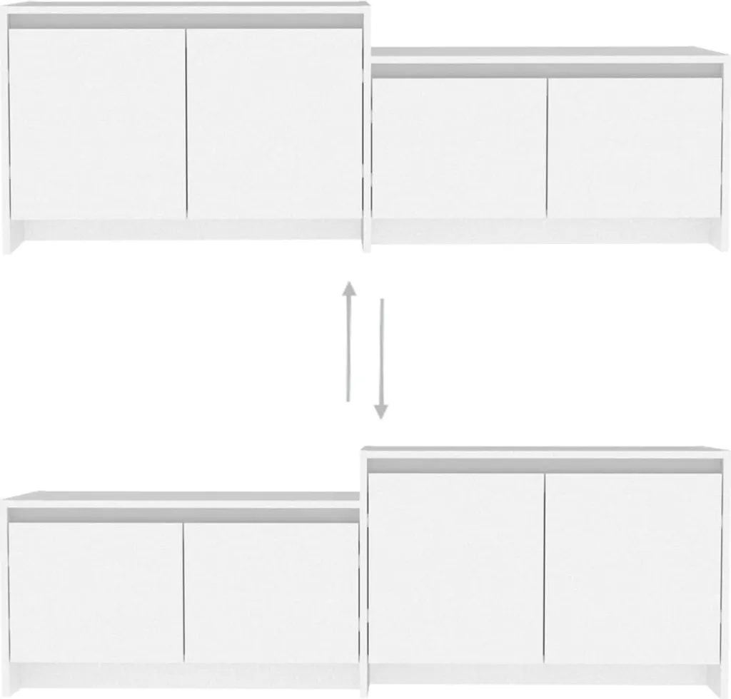 TV-Board "Ziemendorf" In Weiß. Abmessungen (LxBxH) 146,5x35x50 Cm – Bild 5