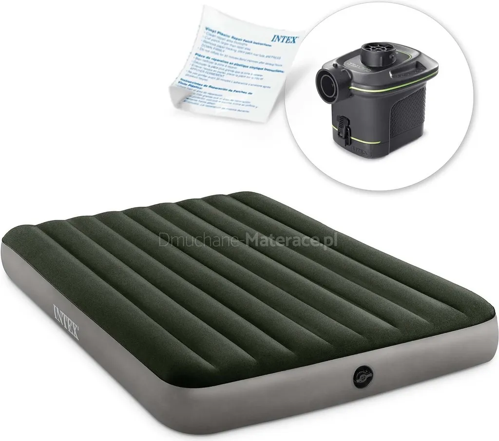 Intex Luftmatratze Mit Luftpumpe Dura-Beam191 Cm Vinyl/PVC Grün – Bild 14