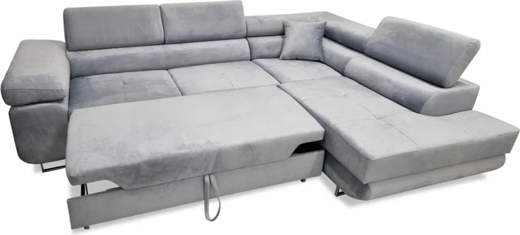 Ecksofa LUGO Mit Schlaffunktion Und Kopfstützen Verstellbare – Bild 3