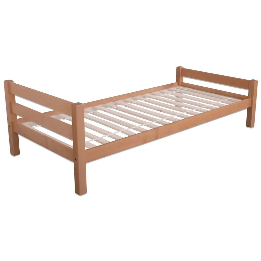 Bubema Bambi Einzelbett, 90 X 200 Cm, Buche Massiv, Natur Geölt, Oder Weiß (ohne Rost) : Buche, Natur Geölt