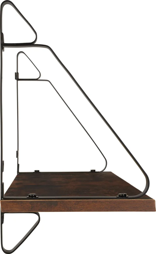 Tectake 2 Hängeregale Irvine - Industrial Dunkelbraun – Bild 8