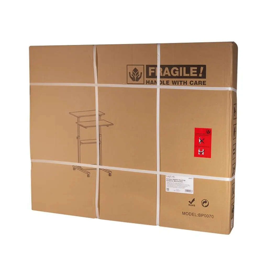 LogiLink PC-Sitz-/Steh-Arbeitsplatz Höhenverstellbar Anthrazit – Bild 4