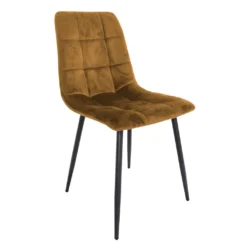 KMH® Esszimmerstuhl *Greta* Senfgelb - Samt