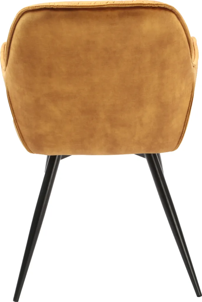 Selsey - Paraguay Gesteppter Polsterstuhl In Gelb – Bild 4