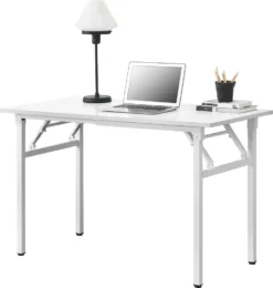 [neu.haus]® Klapptisch - 120 X 60cm Schreibtisch Bürotisch Computertisch Tisch Klappbar Weiß