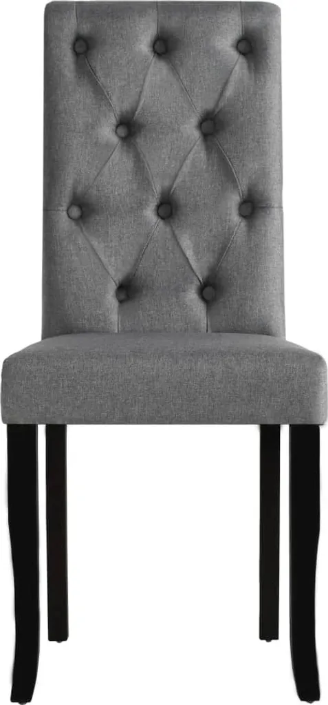 VidaXL Esszimmerstühle 4 Stk. Dunkelgrau Stoff – Bild 3