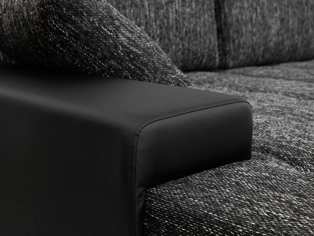 Mirjan24 Ecksofa Caro, U-Form Couch, Eckcouch Mit Bettkasten Und Schlaffunktion, Polsterecke, Couchgarnitur, Farbauswahl, Bettsofa Für Wohnzimmer (Soft 017 + Casablanca 2316) – Bild 7