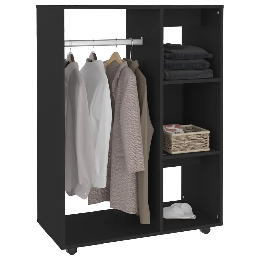 VIDAXL Möbel Kleiderschrank Schwarz 80x40x110 Cm Holzwerkstoff 2023 – Bild 4