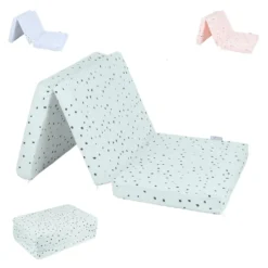 Kikkaboo Babybett-Faltmatratze Bear With Me 120 X 60 X 5 Cm Bezug 100% Baumwolle Grün