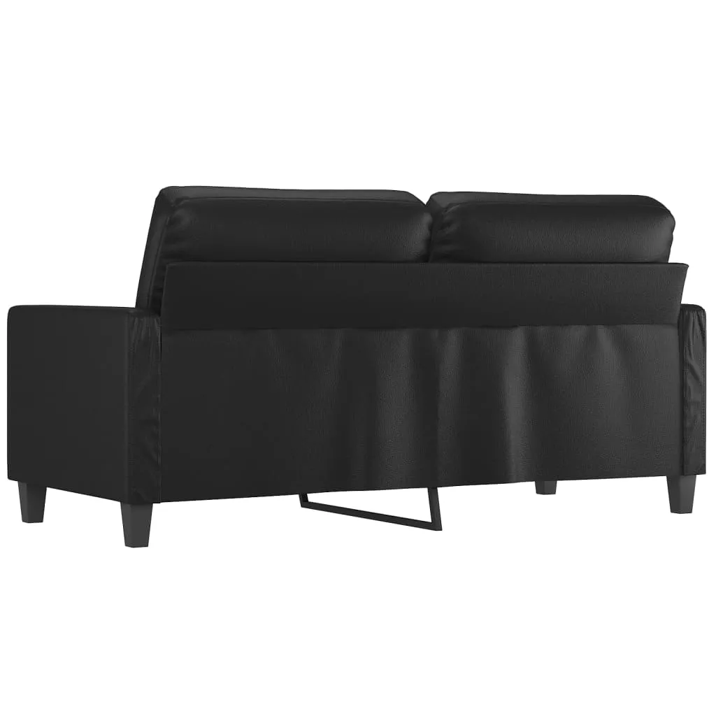VidaXL 2-Sitzer-Sofa Schwarz 140 Cm Kunstleder – Bild 5