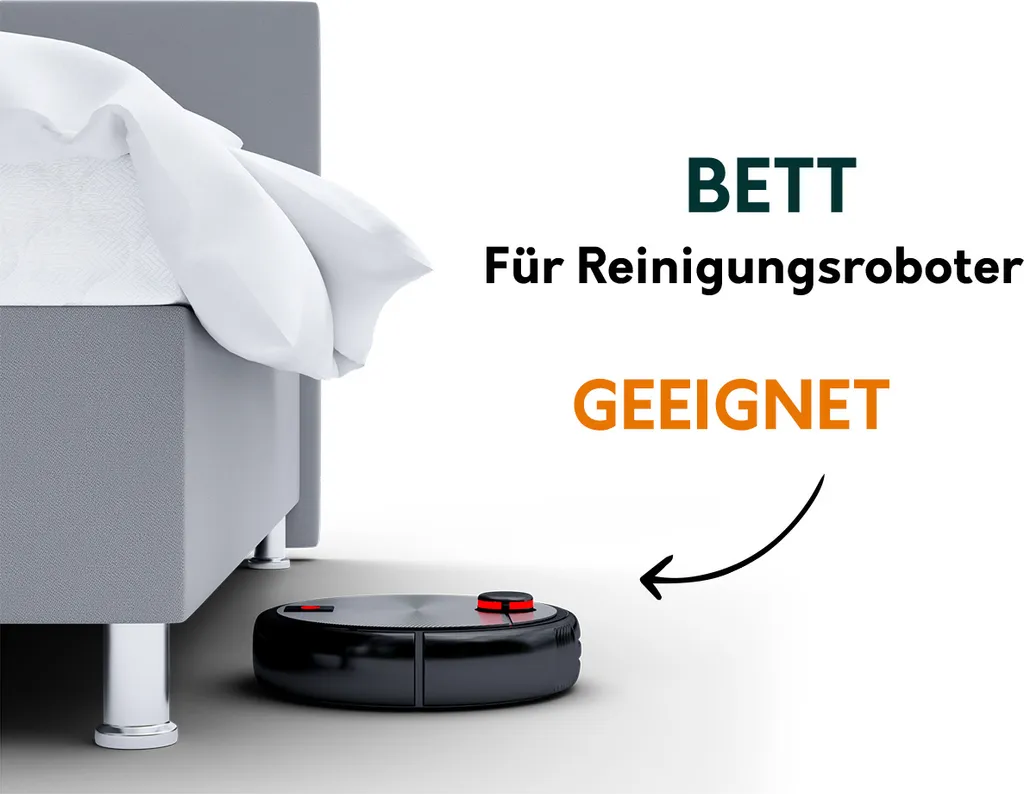 Mirjan24 Boxspringbett Prowansja, Ehebett Mit Zwei Bettkästen, Doppelbett Mit Topper, Schlafzimmer (Manila 18, Größe: 180x200 Cm) – Bild 10