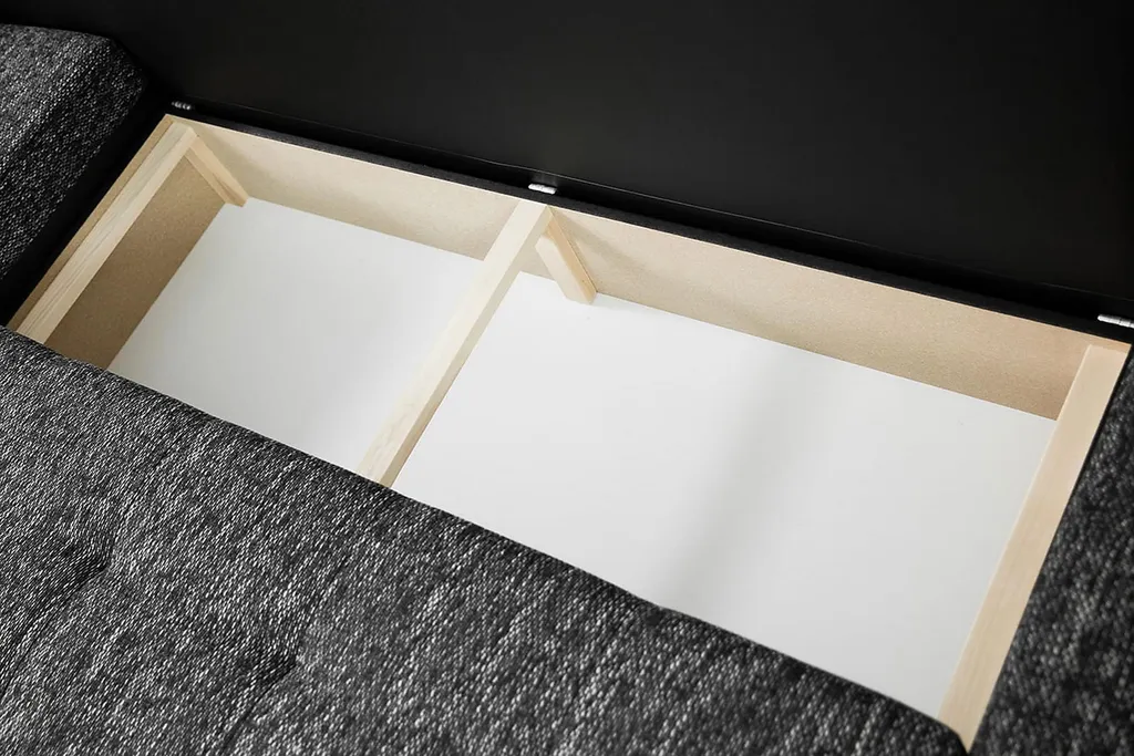 Mirjan24 Ecksofa Caro, U-Form Couch Mit Bettkasten Und Schlaffunktion, Polsterecke, Couchgarnitur Für Wohnzimmer (Soft 011 + Lawa 06) – Bild 7