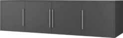 Mirjan24 Schrankaufsatz Für Tytus D4, Praktisch Kleiderschrank Aufsatz, Schlafzimmer Schrank (Farbe: Graphite)