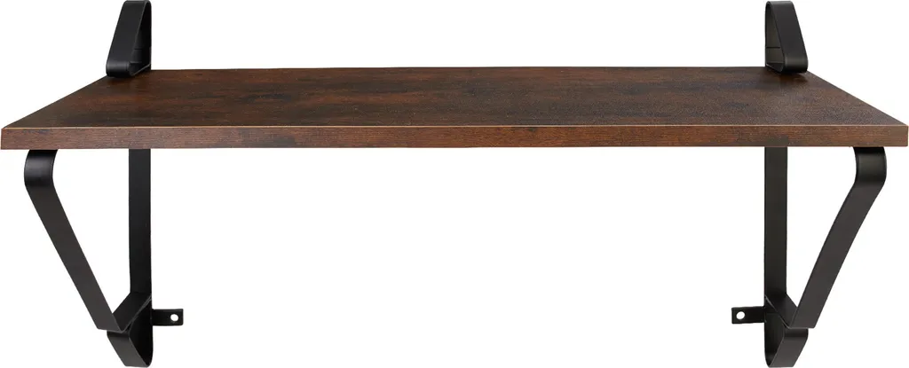 Tectake 2 Hängeregale Irvine - Industrial Dunkelbraun – Bild 4