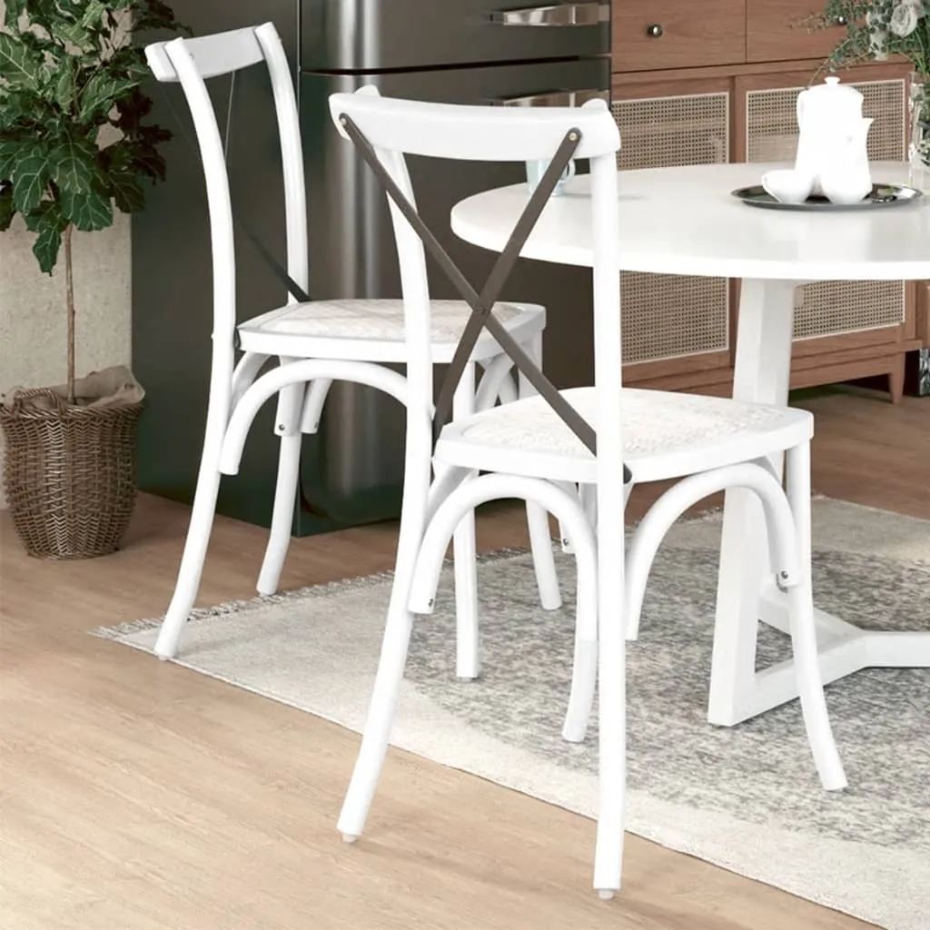 VidaXL 2 Stk. Esszimmerstühle Massivholz Buche – Bild 2