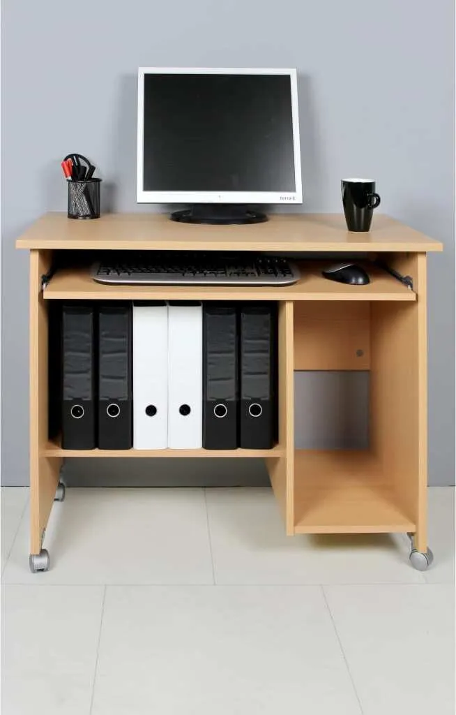 Germania Computertisch Auf Laufrollen In Buche-Nachbildung, 0482-11 – Bild 2