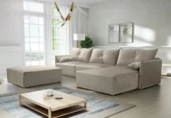 Ausziehbares Ecksofa STALONE, Sofa Mit Schlaffunktion, L-Form Couch, Eckcouch, 318x85x179, Royal 04, Rechts