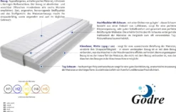 Schaumstoff Matratze 85x220 Cm Doppelmatratze, H3 Mittelfest Komfortschaummatratze 20 Cm Hoch Mit Klimafaser, Hypoallergen, HR-Schaum, Wendematratze, Gesteppter & Abnehmbarer Bezug Baldo Max