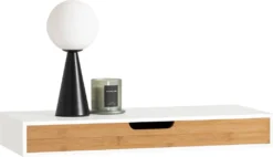 SoBuy Wandschrank, Hängeschrank, Wandgarderobe Mit Schublade,FRG93-WN