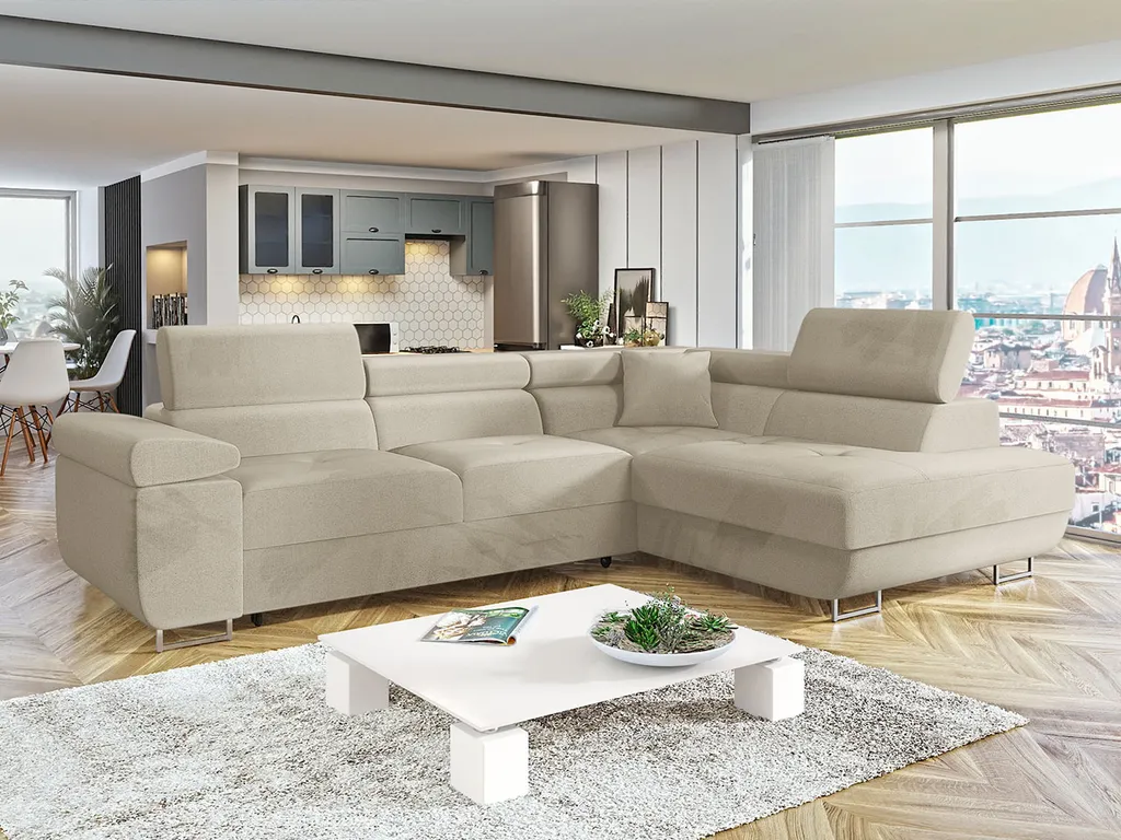 Mirjan24 Ecksofa Torezio, Stilvoll Eckcouch Mit Bettkasten Und Schlaffunktion, Moderne Schlafsofa (Manila 02, Seite: Rechts) – Bild 3