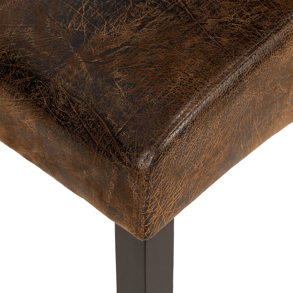 Tectake 2 Esszimmerstühle, Ergonomisch, Massives Hartholz - Antikbraun – Bild 6