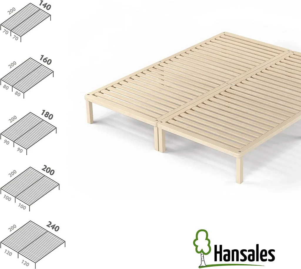 Bettgestell 120x200 Cm Lisette In Scandi Style Mit Lattenrost Mit Füßen – Hypoallergen Futonbett Aus Massivholz Mit Rollrost – Bettrahmen 250+ Kg – Stabiles Holzbett – Unbehandeltes Es Massivholz – Bild 4