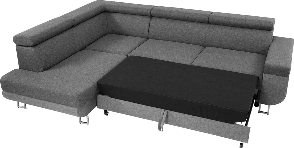Mirjan24 Ecksofa Fonti, Eckcouch Mit Schlaffunktion Und Bettkasten, L-Form Sofa Vom Hersteller (Soft 017 + Lux 05, Seite: Rechts) – Bild 8