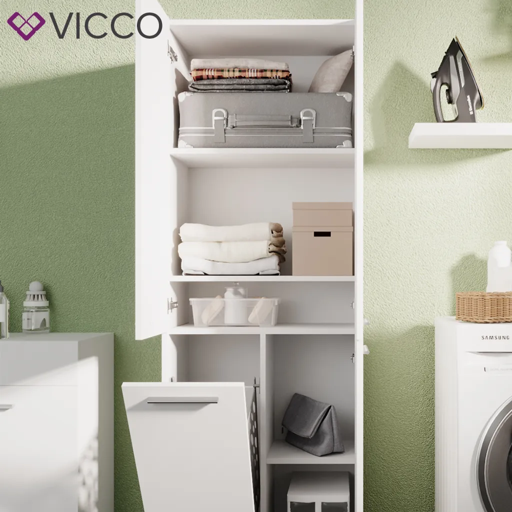 Vicco Kleiderschrank Weiß 60 X 174 X 34 Cm Holzwerkstoff – Bild 5