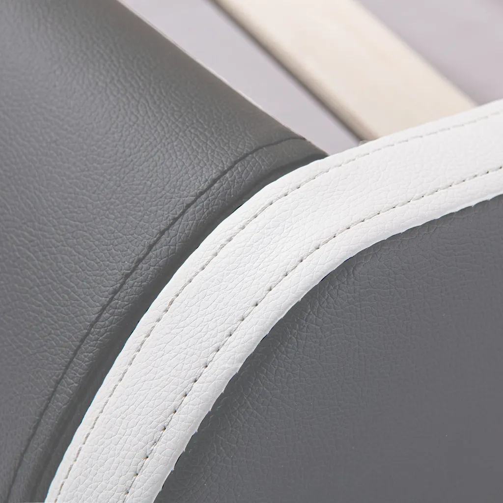 Juskys Polsterbett Murcia 140 X 200 Cm – Bett Mit LED, Lattenrost, Kopfteil & Kunstleder – Bettgestell Gepolstert, Gemütlich & Modern - Dunkel-grau – Bild 10