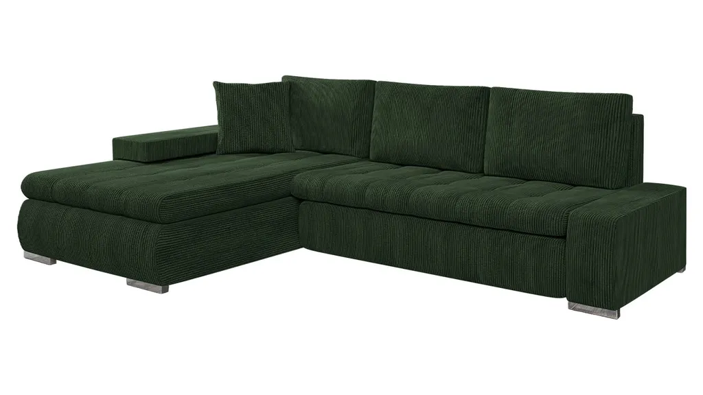 Mirjan24 Ecksofa Orkan Mini Cord, Polsterecke Mit Bettkasten Und Schlaffunktion, Elegante Eckcouch (Farbe: Poso 14)