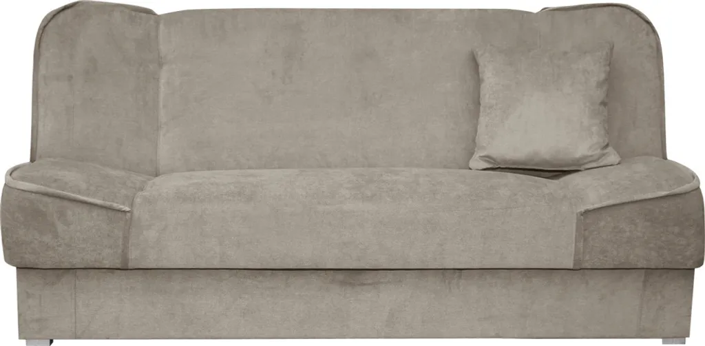 Mirjan24 Schlafsofa Gabi Mit Bettkasten, 3 Sitzer Sofa, Couch Mit Schlaffunktion, Stilvoll Bettsofa, Wohnzimmer Polstersofa (Orinoco 22) – Bild 2