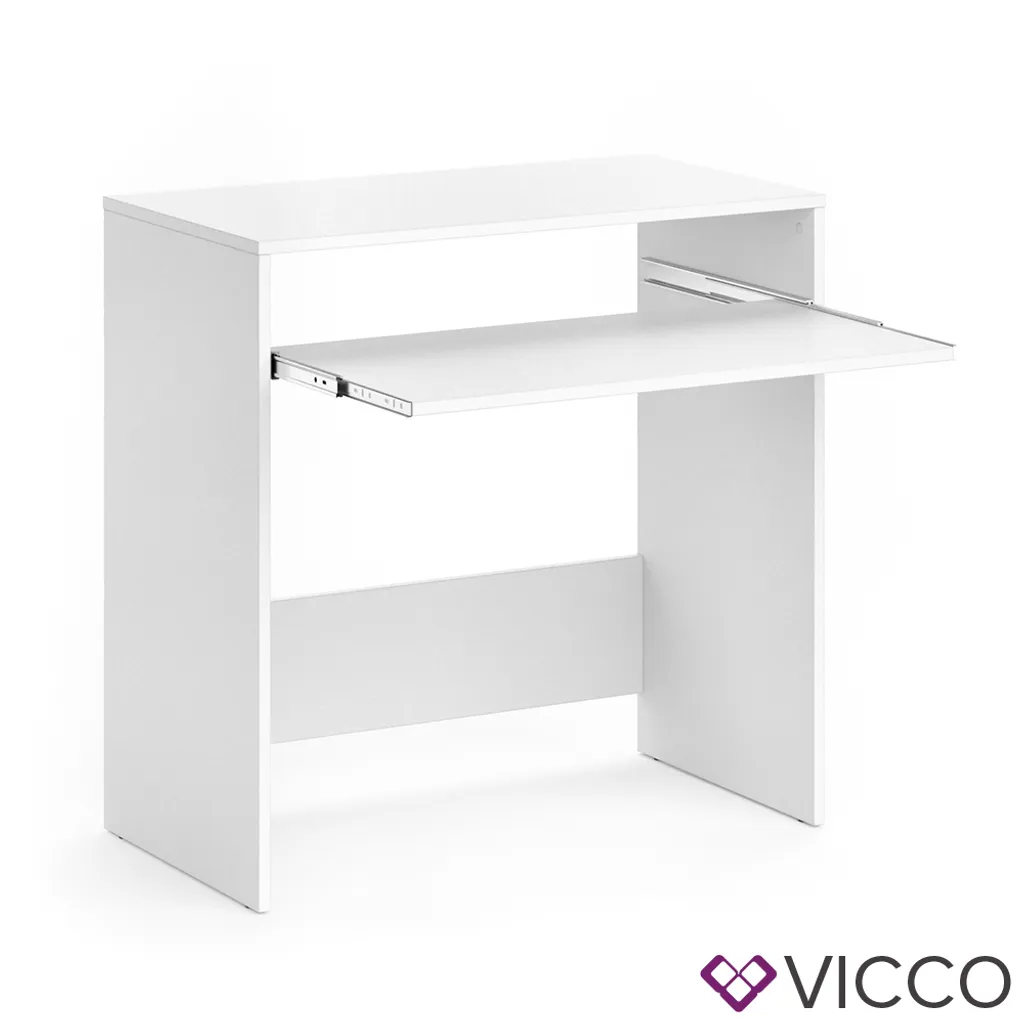 Vicco Schreibtisch Nils Weiß 79 X 79 X 43 Cm Holzwerkstoff – Bild 2