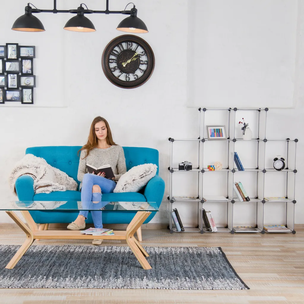 Relaxdays Steckregal Aus Kunststoff Mit 15 Fächern – Bild 2