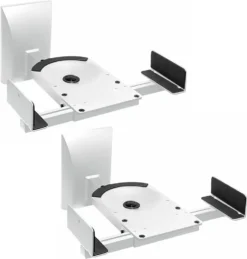 2x Wandhalter Für Lautsprecher Boxen Halter Wandhalterungen Halterung Regalboxen Weiss
