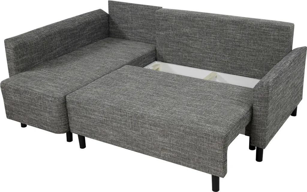 Mirjan24 Ecksofa Brest, L-Form Polsterecke, Eckcouch Mit Bettkasten Und Schlaffunktion, Stilvoll Wohnzimmer (Farbe: Mikrofaza 0027 + Mikrofaza 0015) – Bild 8