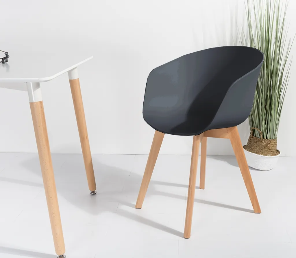 Nordlys - Esszimmerstühle (4er Set) Aus Holz Schwarz - 55 X 56 X 76 (cm) – Bild 3