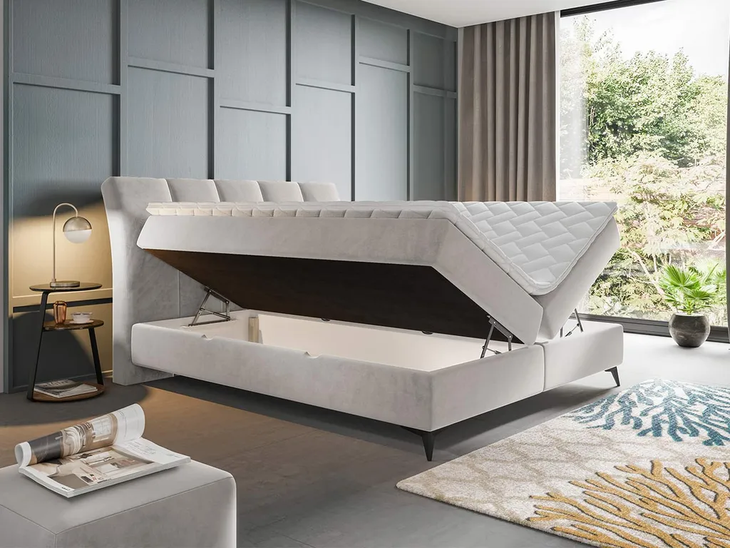 Mirjan24 Boxspringbett Forever, Bett Mit Zwei Bettkästen, Stilvoll Schlafzimmer Polsterbett (Fresh 32, Größe: 180x200 Cm) – Bild 4