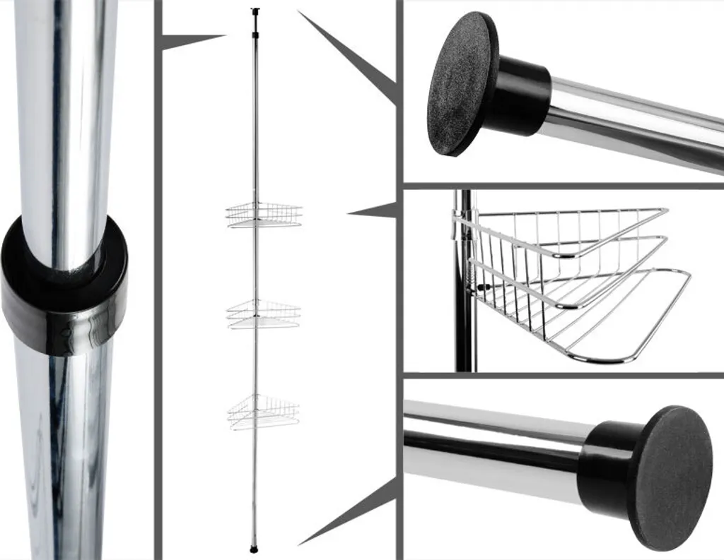 Teleskop-Eckregal Emilie 32,8 X 20,4 X 280 Cm – Bild 5