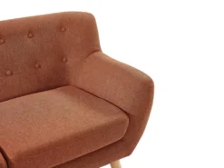 Sofa 2-Sitzer - Stoff - Orange - SERTI II