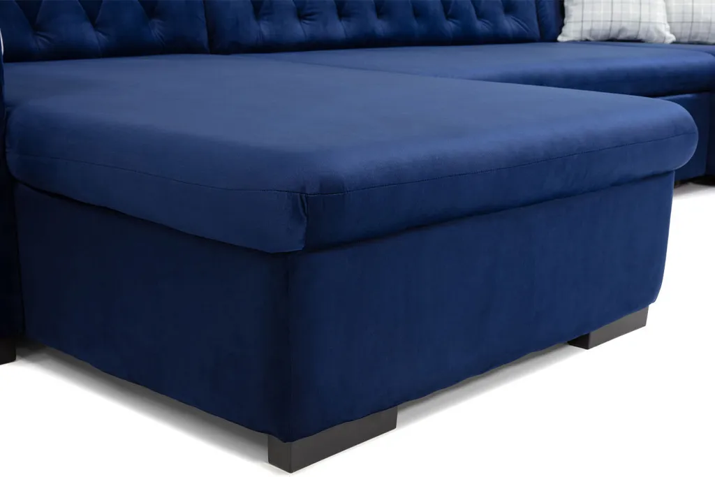 Mirjan24 Ecksofa Gerdin, Stilvoll Eckcouch Mit Bettkasten Und Schlaffunktion (Magic Velvet 2250 + Senegal 825, Seite: Links) – Bild 6